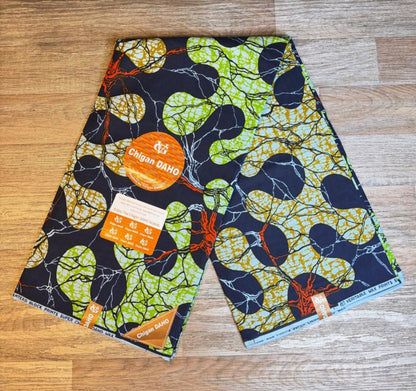 Tissus Wax Chigan Daho 1 à 6 yards Wax Africain 100% Coton Ankara