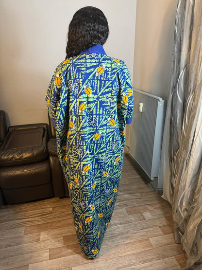 Robe Femme Longue Wax Africain Wax Et Duchesse Wax OX Ankara 100% Coton