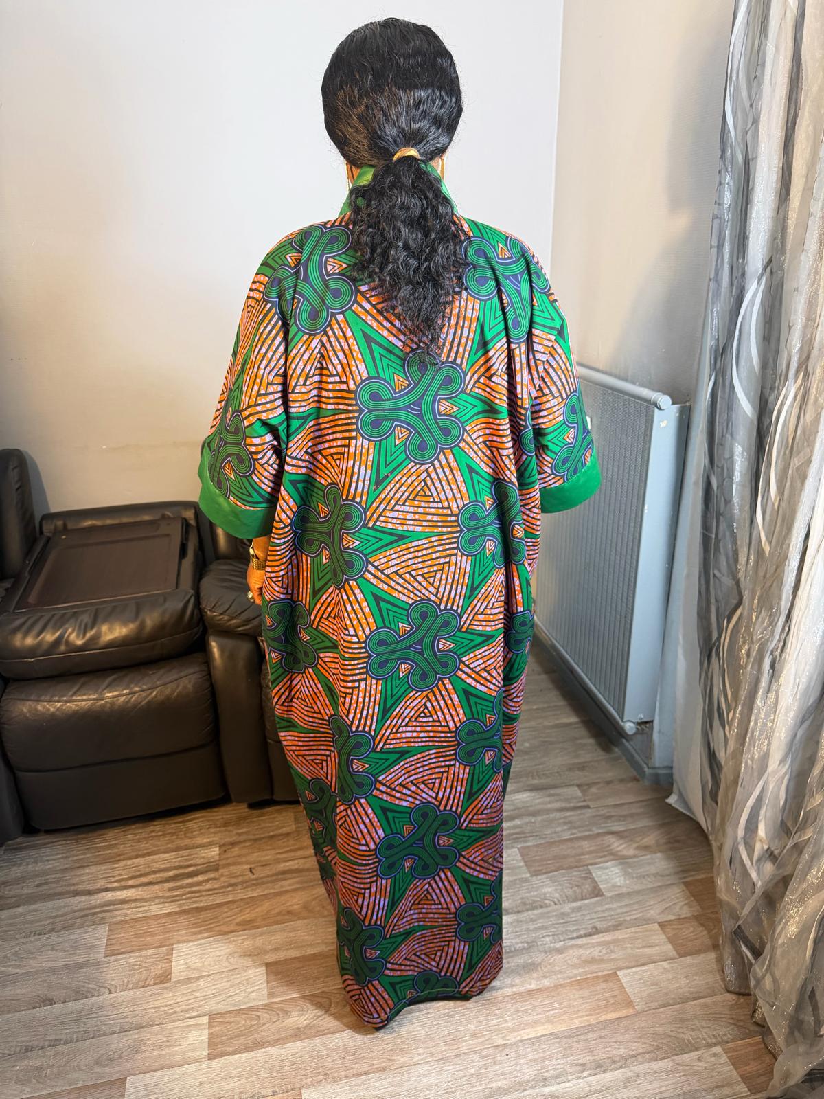 Robe Wax OX Duchesse  Wax Ankara 100%Coton