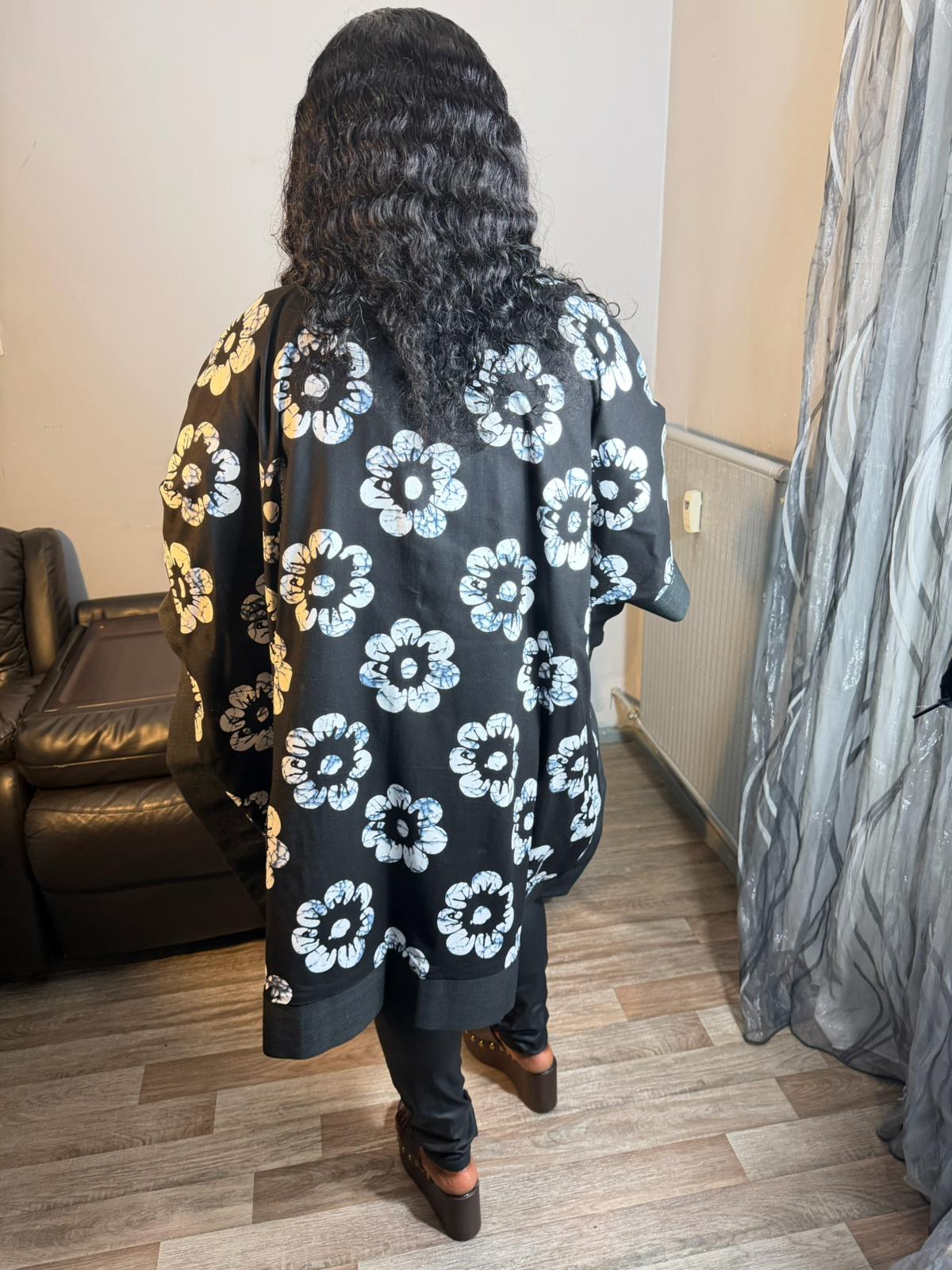 Petit Kimono Court Femme Wax Africain Aso Oke" Caftan Pièces Rare"100% Coton