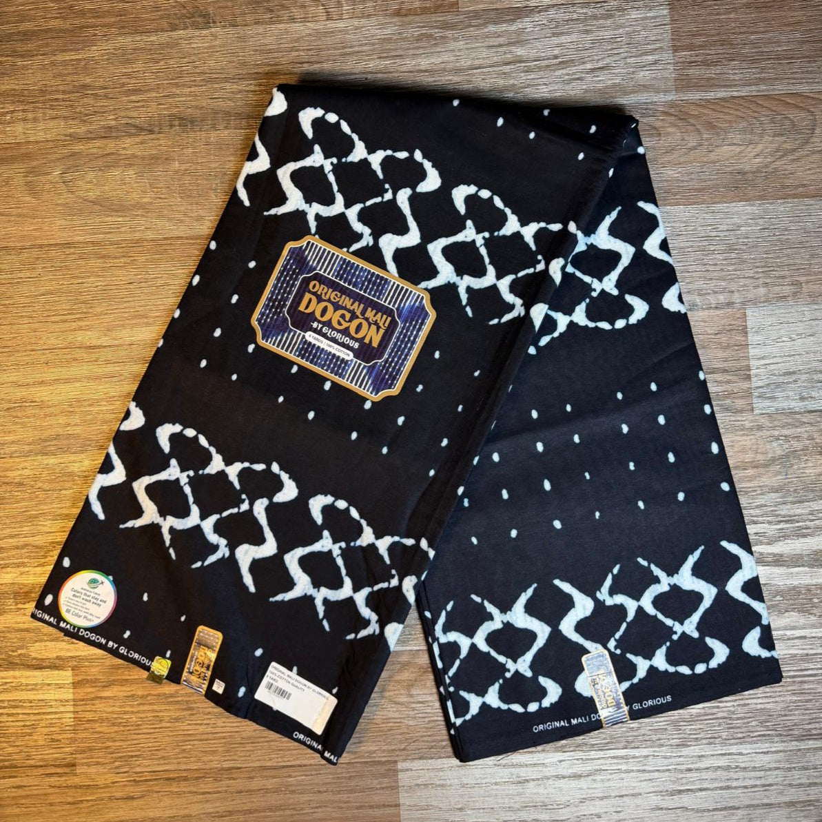 Tissus Wax 1 à 12 yards Wax Africain Wax 100 %Coton Ankara " Noir