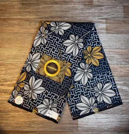 Tissus Wax  1 à 4 yards Wax Africain Wax 100% Coton