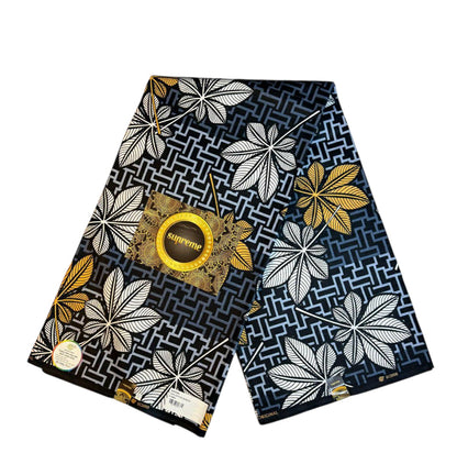 Tissus Wax  1 à 4 yards Wax Africain Wax 100% Coton