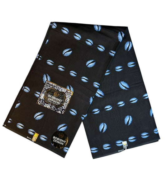 Tissus Wax" 1 à 12 yards Wax Africain Wax 100 %Coton Ankara Bleu marine