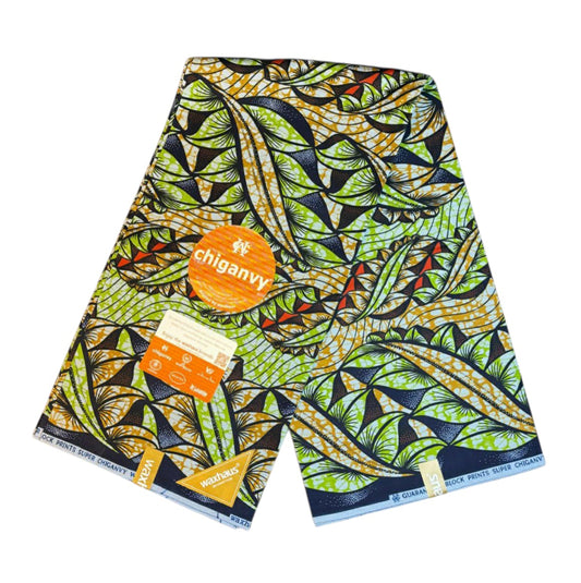 Tissus Wax Africain" Ankara 1 à 6 yards Wax Chiganvy 100% Coton Nouveau Design