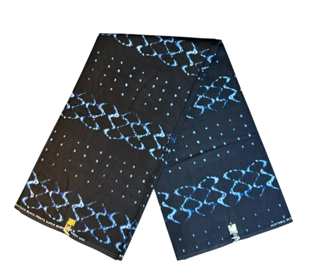 Tissus Wax 1 à 6 yards Wax Africain Wax 100 %Coton Bleu Marine
