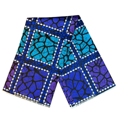 Tissus Wax Africain Ankara 1 à 6 yards Wax "Hightest" 100% Coton