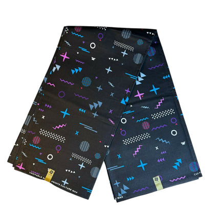 Tissus Wax Africain Ankara 1 à 6 yards Wax "Culture" 100% Coton
