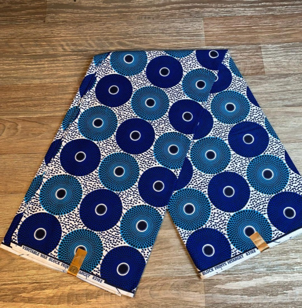 Tissus Wax Hitarget By Phoenix 1 à 12 yards Wax Africain  Disques 100% Coton Ankara