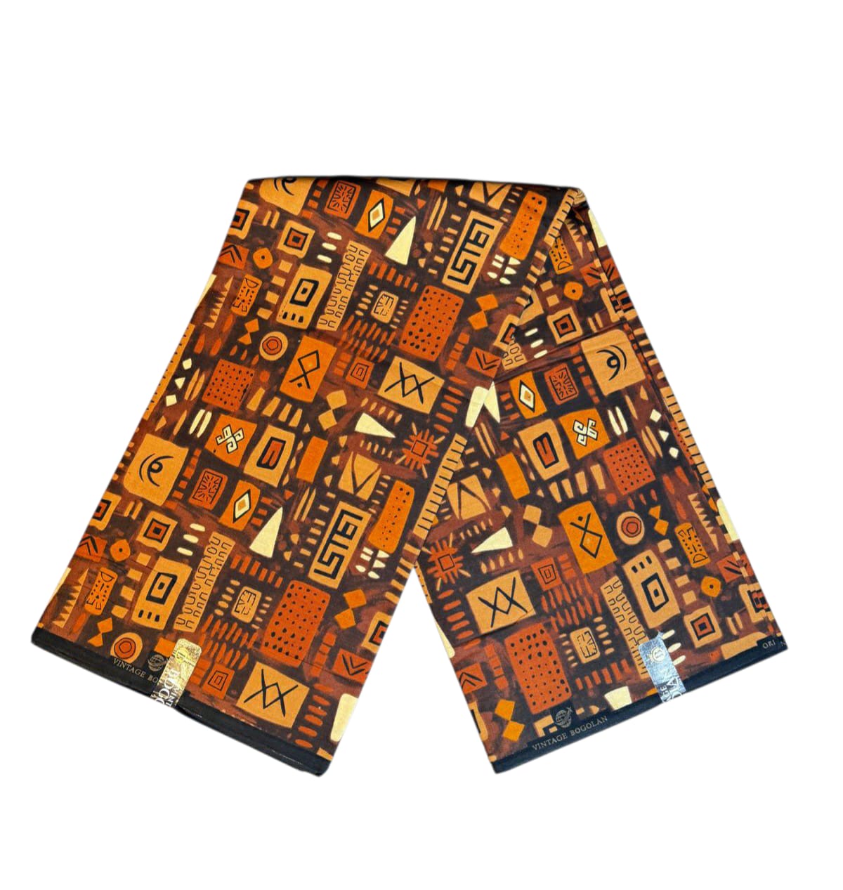 Tissus Wax Vintage Bogolan 1 à 12 yards Wax African  100% Coton Ankara