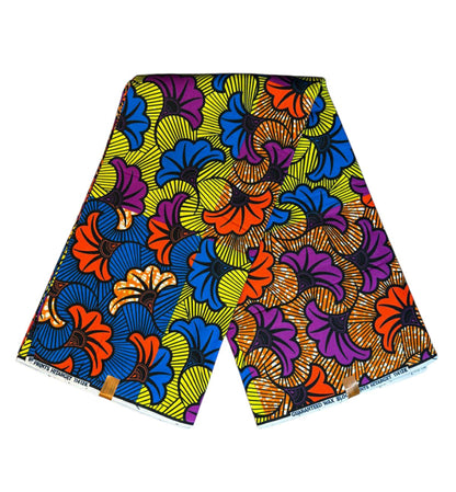 Tissus Wax  1 à 12 yards Wax Africain Wax 100 %Coton Ankara Fleur de Mariage  Coloré
