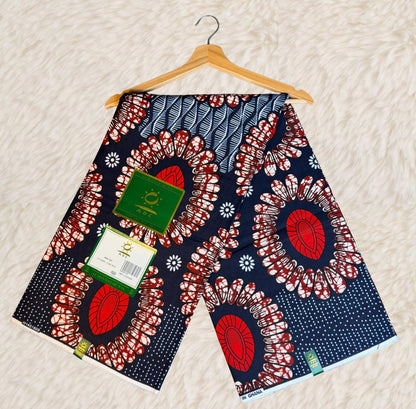 Tissus Wax Africain 6 yards Wax " ABC DU GHANA Original" Ankara 100% Coton