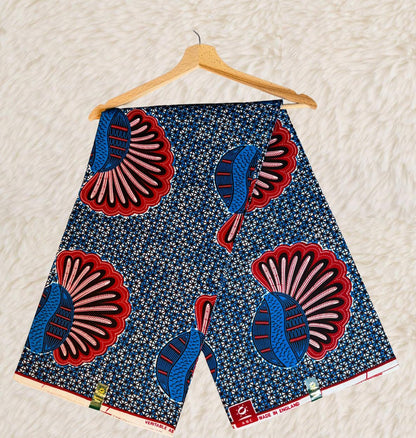 Tissus Wax Africain 6 yards Wax ABC" England  Original Ankara 100% Coton