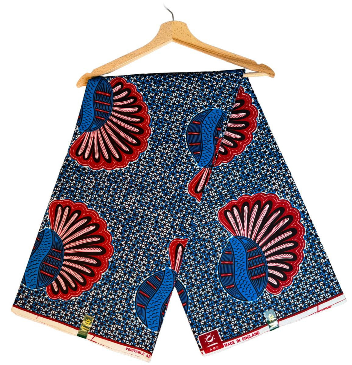 Tissus Wax Africain 6 yards Wax ABC" England  Original Ankara 100% Coton