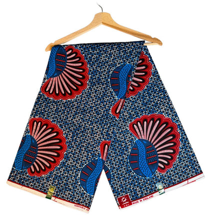 Tissus Wax Africain 6 yards Wax ABC" England  Original Ankara 100% Coton