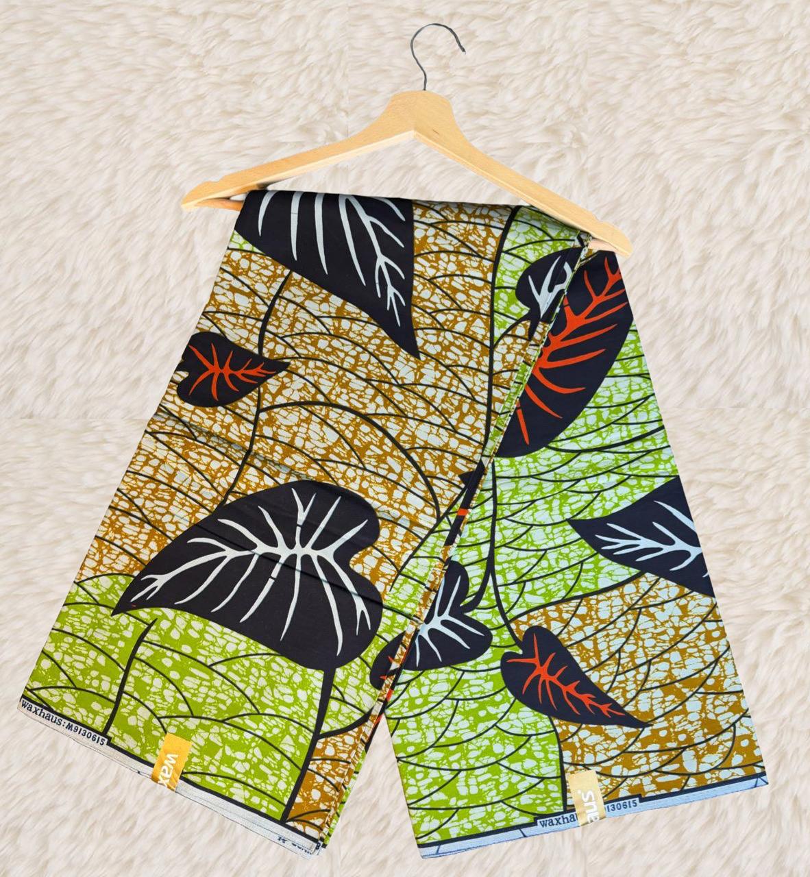 Tissus Wax Africain Ankara 6 yards Wax "Chiganvy" Premium 100% Coton" Design