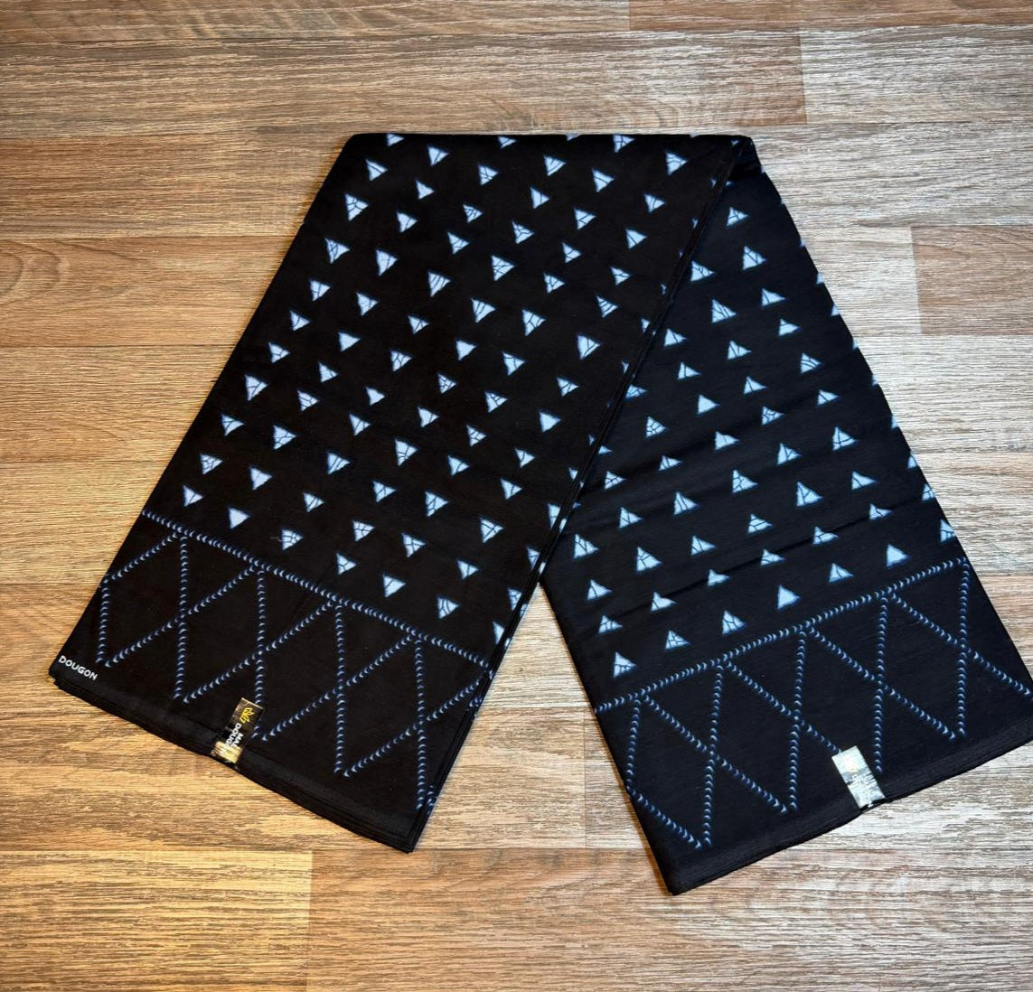 Tissus Wax  1 à 6 yards Wax Africain Wax 100% Coton Indigo Bleu