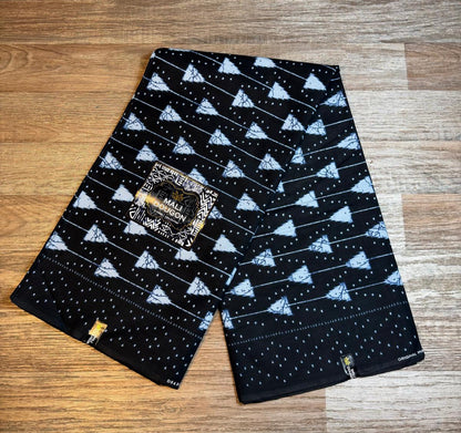 Tissus Wax  1 à 6 yards Wax Africain Wax 100% Coton Indigo Bleu