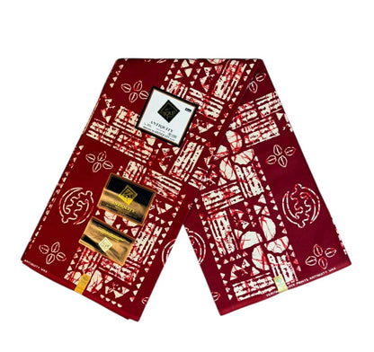 Tissus Wax Antitiquity 1 à 12 yards Wax African 100%Coton Ankara