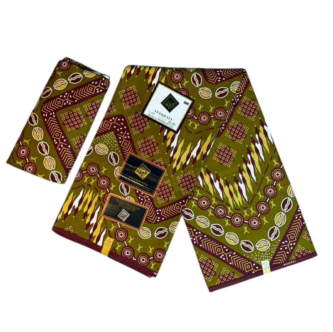 Tissus Wax Antitiquity 1 à 12 yards Wax African 100 %Coton Ankara