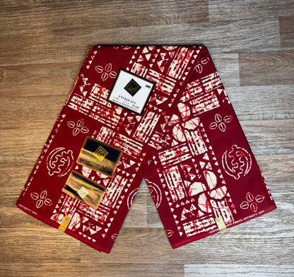 Tissus Wax Antitiquity 1 à 12 yards Wax African 100%Coton Ankara