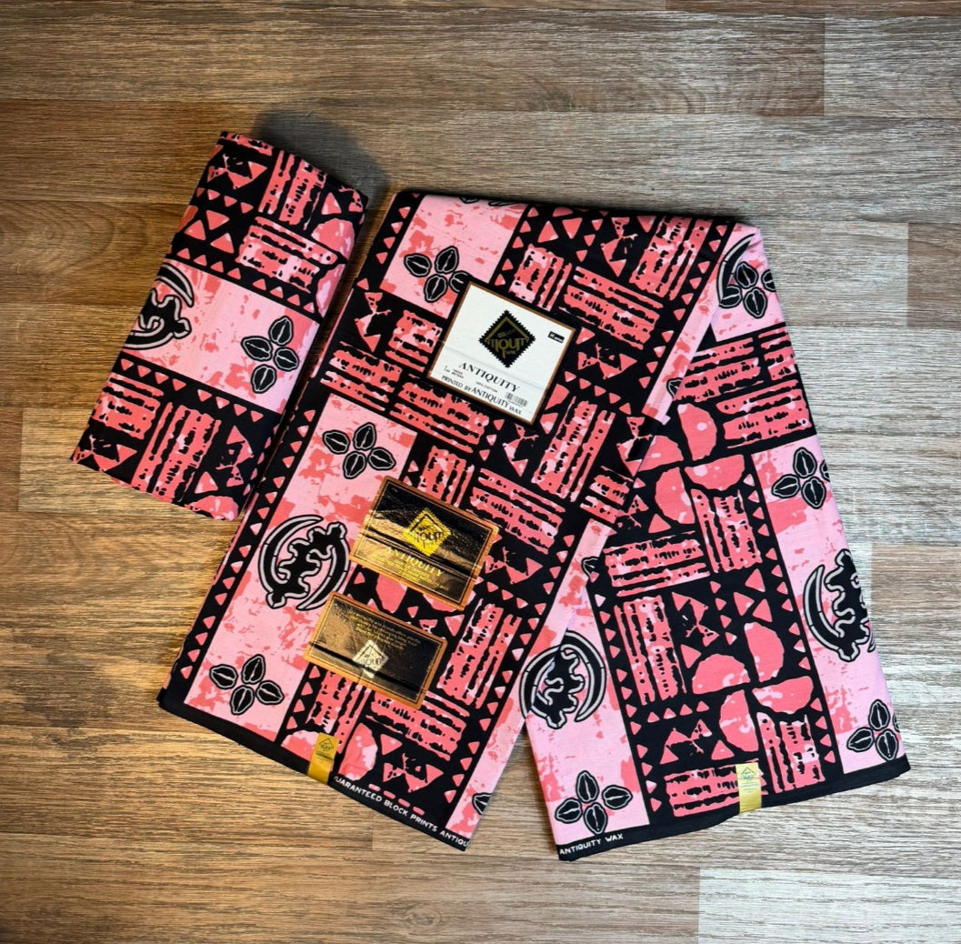 Tissus Wax Antitiquity 1 à 12 yards Wax African 100 %Coton Ankara