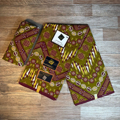 Tissus Wax Antitiquity 1 à 12 yards Wax African 100 %Coton Ankara