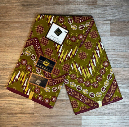 Tissus Wax Antitiquity 1 à 12 yards Wax African 100 %Coton Ankara