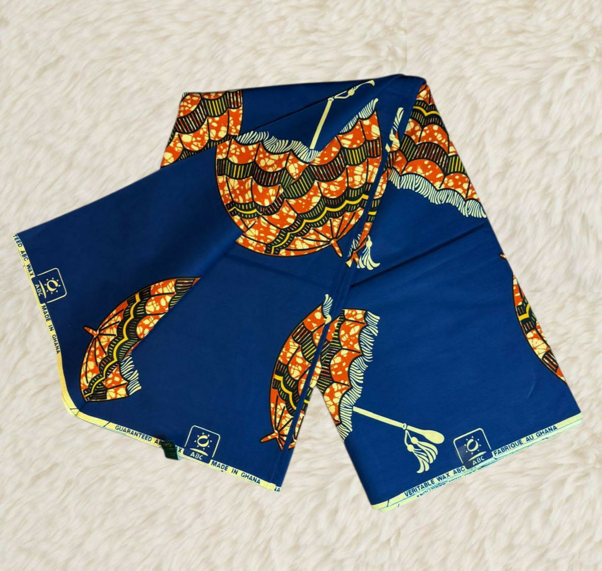 Tissus Wax Africain 6 yards Wax " ABC DU GHANA Original" Ankara 100% Coton