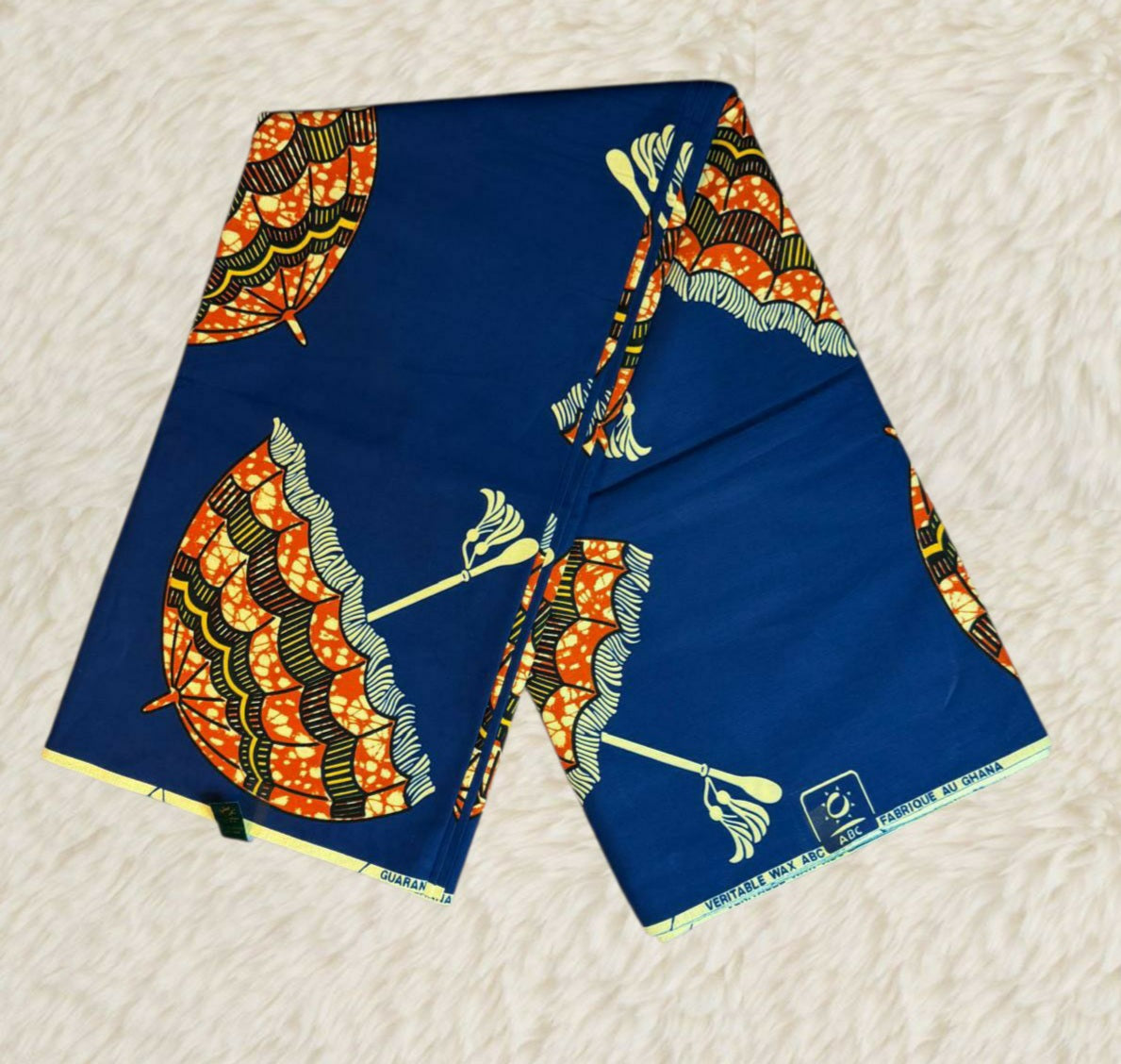 Tissus Wax Africain 6 yards Wax " ABC DU GHANA Original" Ankara 100% Coton