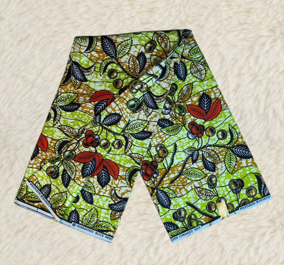 Tissus Wax Africain Ankara 6 yards Wax "Chiganvy" Premium 100% Coton"