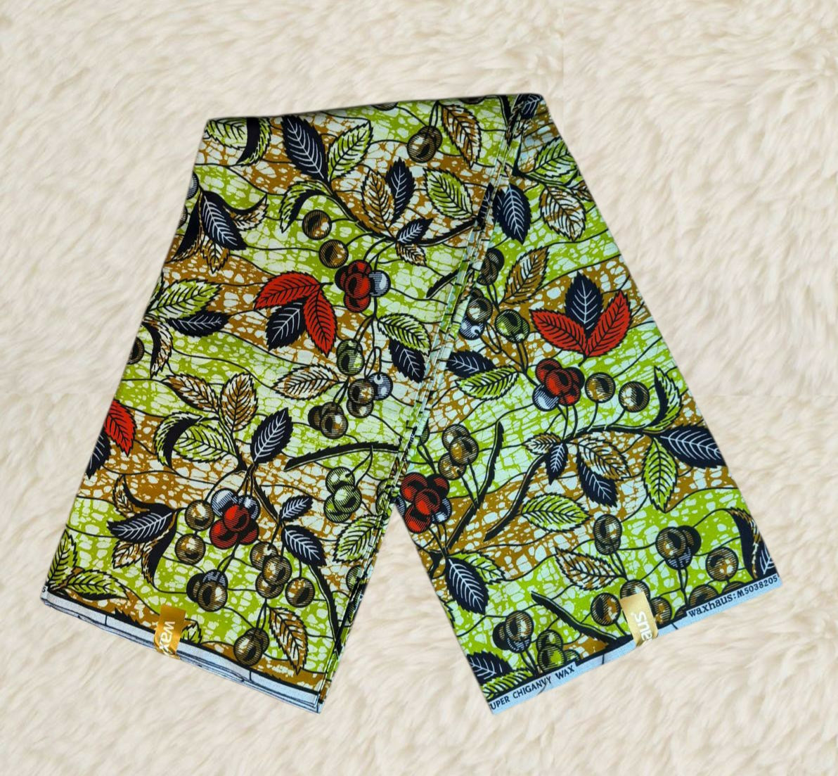 Tissus Wax Africain Ankara 6 yards Wax "Chiganvy" Premium 100% Coton"