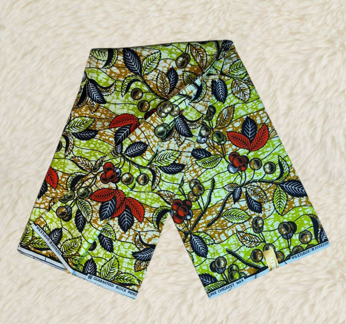 Tissus Wax Africain Ankara 6 yards Wax "Chiganvy" Premium 100% Coton"