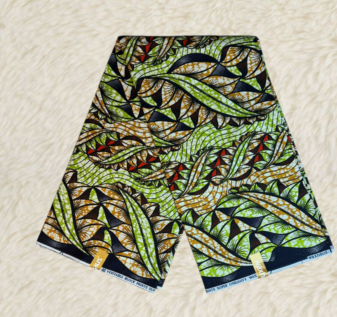 Tissus Wax Africain Ankara 6 yards Wax "Chiganvy" Premium 100% Coton"