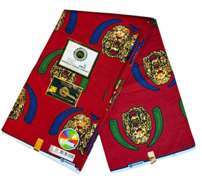 Tissus Wax 1 à 12 yards Wax Africain Wax 100 %Coton Igbo  Odogun" Ankara