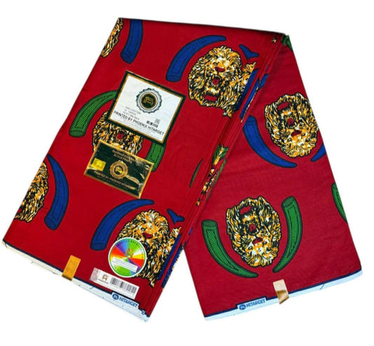 Tissus Wax 1 à 12 yards Wax Africain Wax 100 %Coton Igbo  Odogun" Ankara
