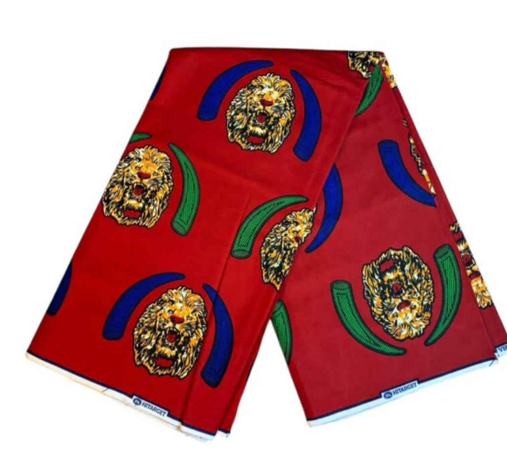 Tissus Wax 1 à 12 yards Wax Africain Wax 100 %Coton Igbo  Odogun" Ankara