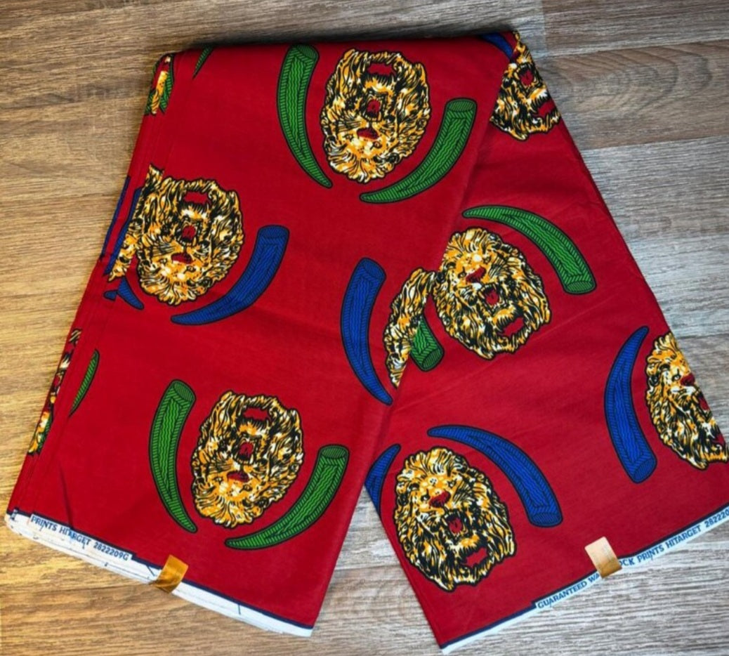 Tissus Wax 1 à 12 yards Wax Africain Wax 100 %Coton Igbo  Odogun" Ankara