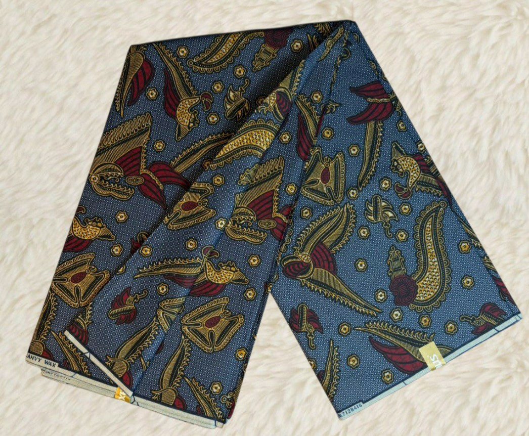 Tissus Wax Chiganvy  6 yards Wax "  Africain 100% Coton"Ankara