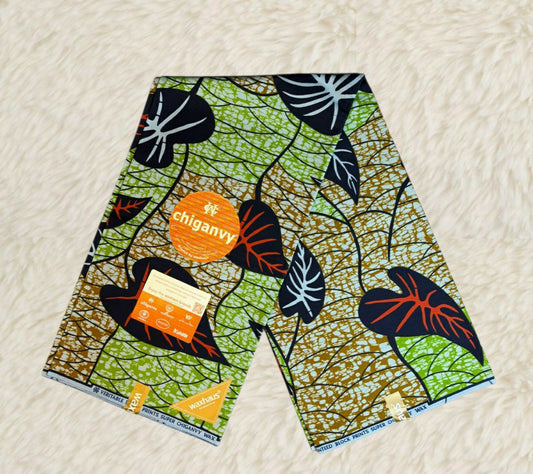 Tissus Wax Africain Ankara 6 yards Wax "Chiganvy"  100% Coton"