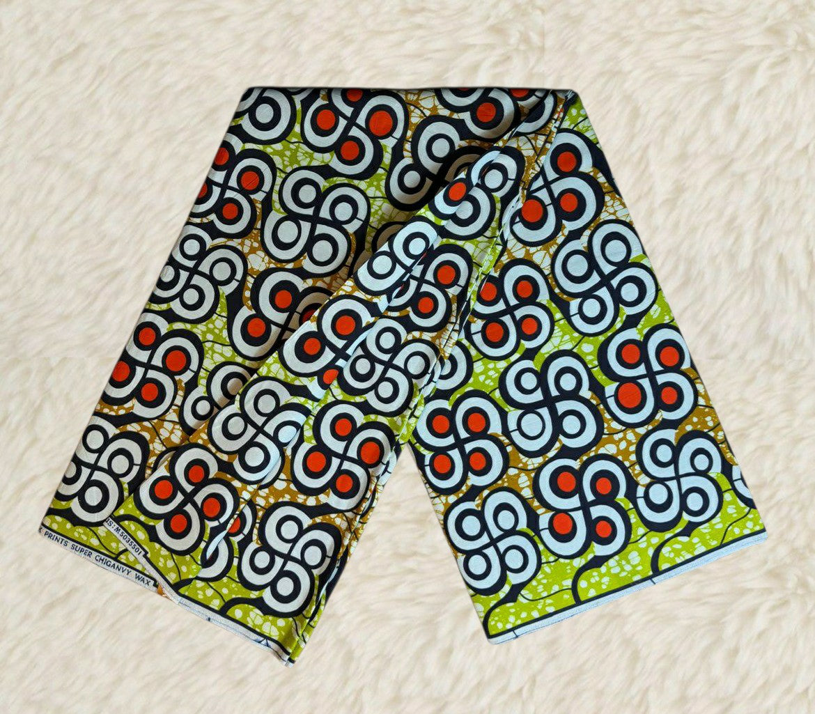 Tissus Wax Africain" Ankara 6 yards wax Chiganvy" 100% Coton "