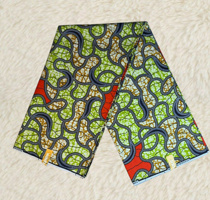 Tissus Wax Africain" Ankara 6 yards Wax Chiganvy"Premium 100% Coton"