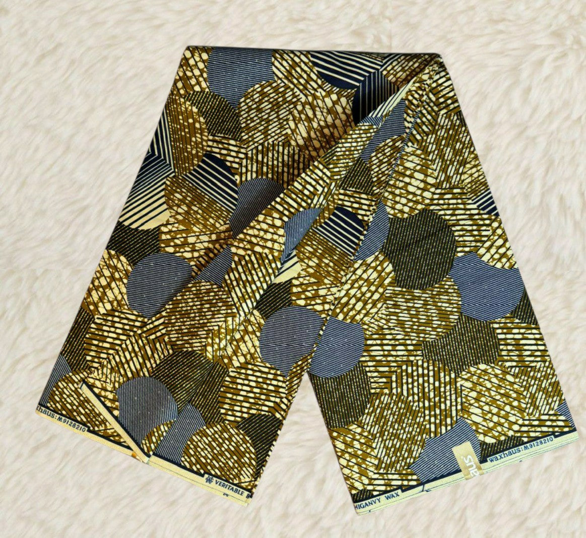Tissus Wax Chiganvy  6 yards Wax "Africain 100% Coton"6