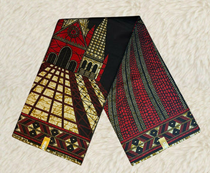 Tissus Wax  Chiganvy 6 yards Wax "Africain " 100% Coton"Ankara
