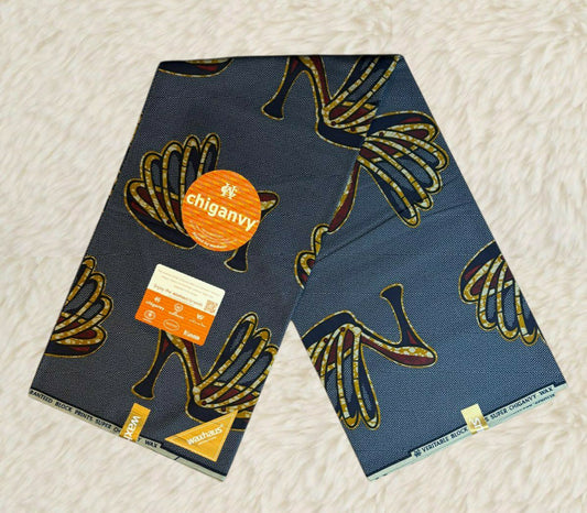 Tissus Wax Chiganvy 6 yards Wax "  Africain 100% Coton"Ankara