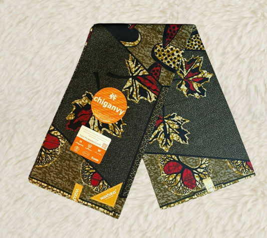 Tissus Wax Chiganvy 6 yards Wax "  Africain 100% Coton"Ankara