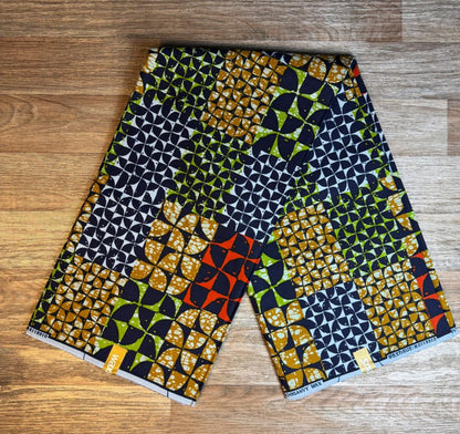 Tissus Wax Africain Ankara 6 yards Wax "Chiganvy" Premium 100% Coton
