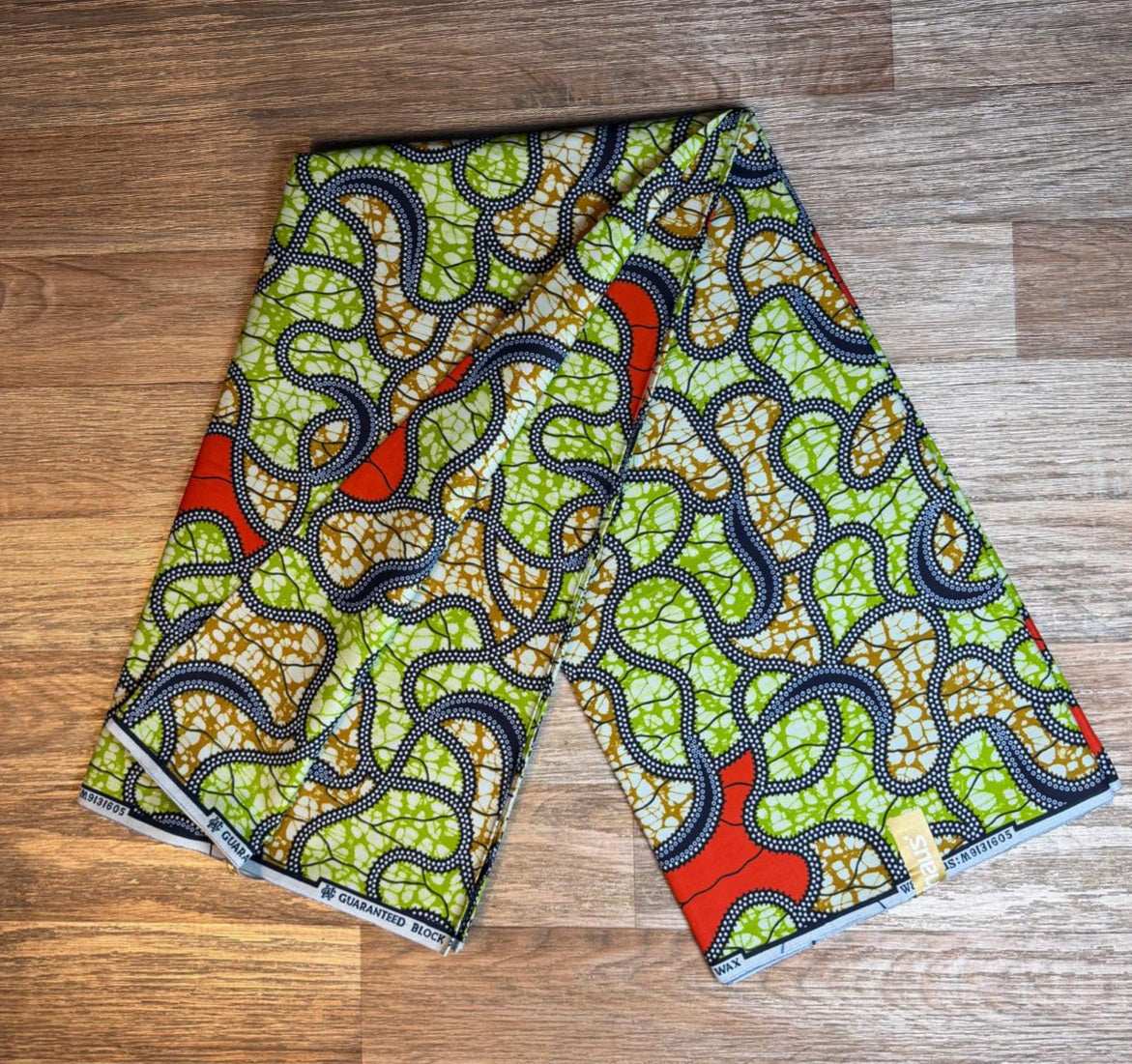 Tissus Wax Africain" Ankara 6 yards Wax Chiganvy"Premium 100% Coton"