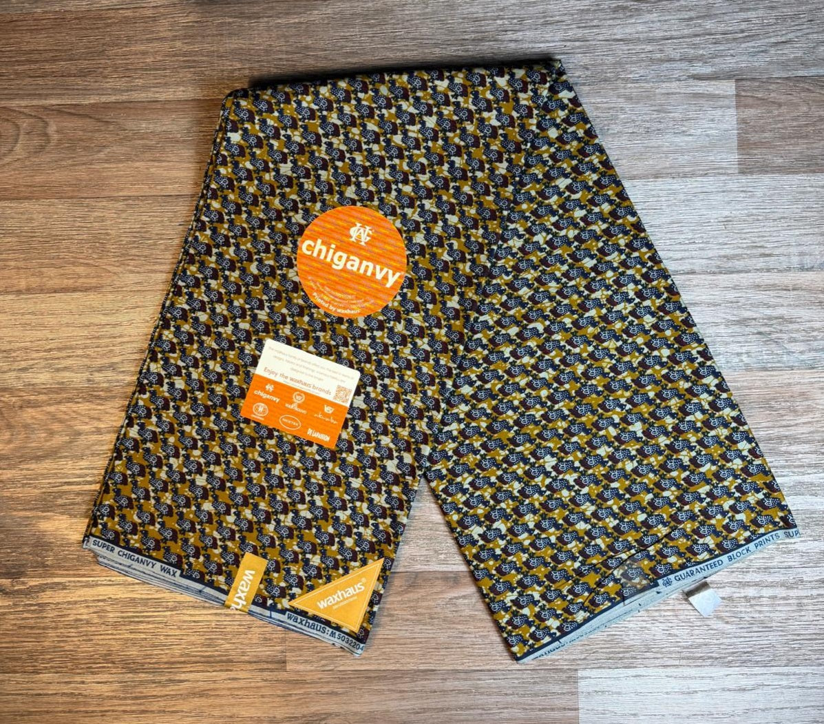 Tissus Wax Chiganvy 6 yards Wax " Africain 100% Coton"Ankara