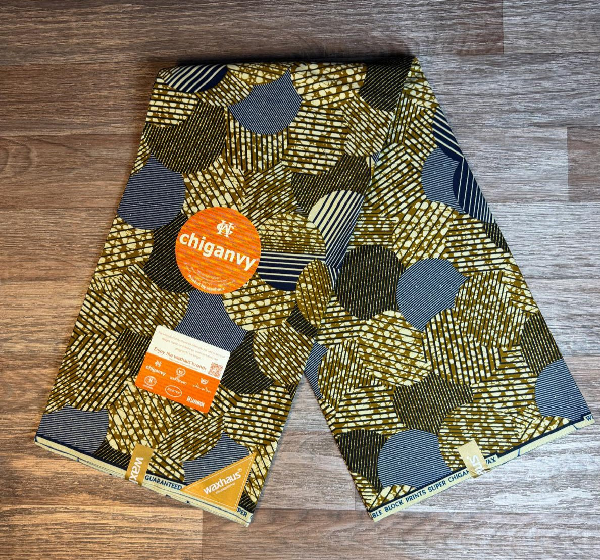 Tissus Wax Chiganvy  6 yards Wax "Africain 100% Coton"6